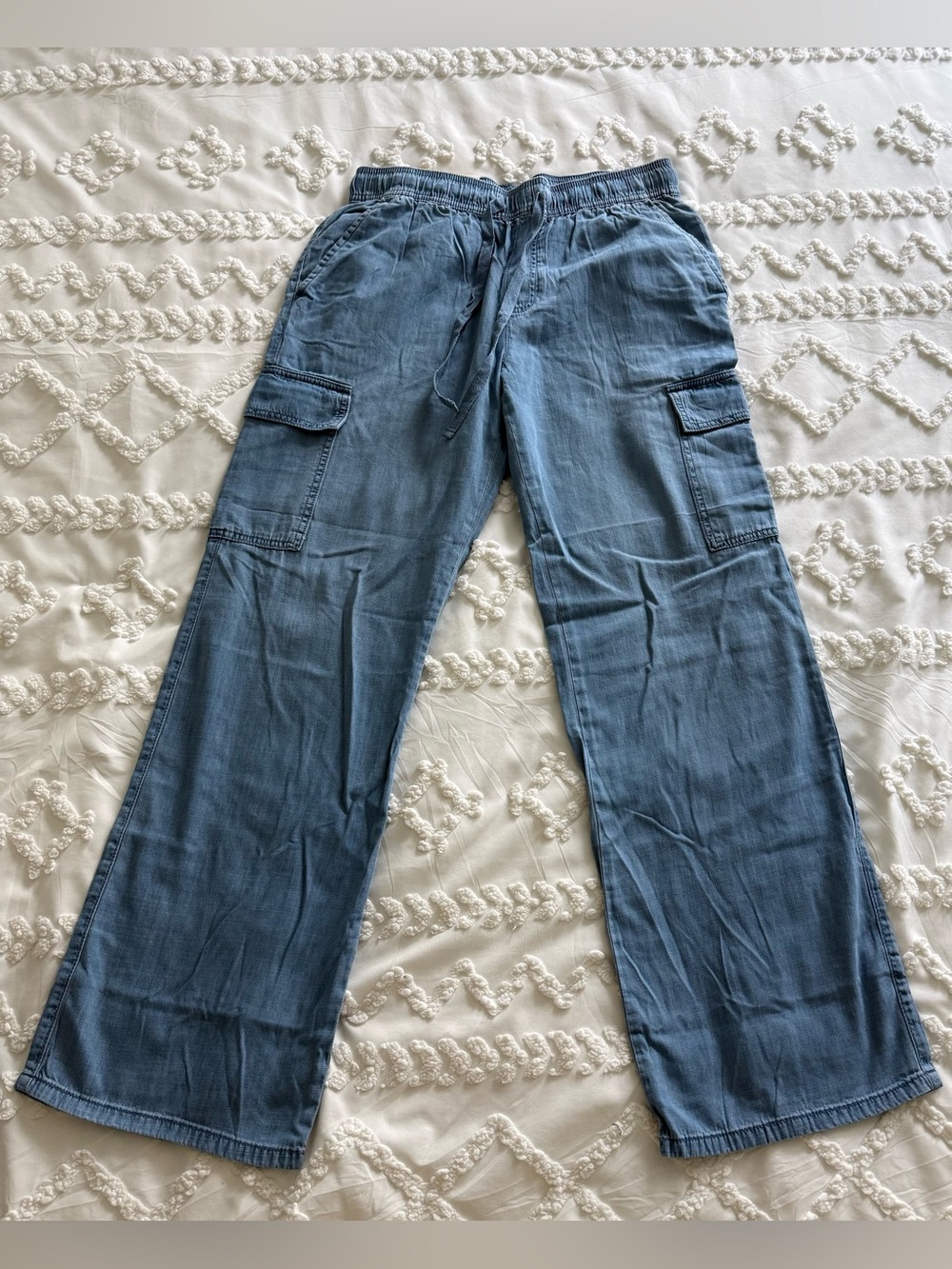 Sanctuary Social Standard Caravan Pull-On Cargo Pants, Coastal Blue, Size M